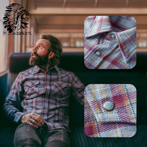 MTROBSON重磅高密度美式西部衬衫