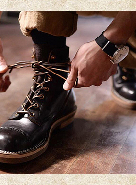 现货】ROLLING DUB TRIO 德永胜也 工装靴 马皮 BF01 Stitch Down