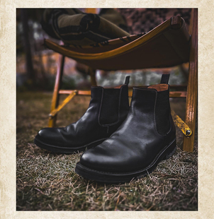 Guidi小牛皮】MOTO 切尔西 工装靴 日产手工靴 皮靴 皮鞋 529201