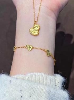 s925纯银碎冰冰葫芦手链