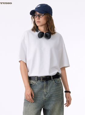 ASOT 短袖T恤250g纯棉重磅基础cozyfit纯色随性夏季中性风内搭