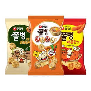 韩国进口农心兵卒一口脆干吃面小丸子干脆方便面办公室膨化小零食