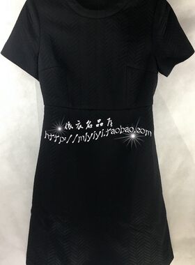 品牌折扣女装专柜正品春秋新款时尚百搭圆领通勤OL连衣裙打底裙