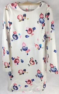 女装春秋新款简洁时尚百搭显瘦冬天打底裙双层加厚连衣裙微脏