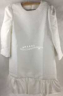 女装春秋新款简洁百搭显瘦冬天打底裙凹凸暗花双层加厚连衣裙