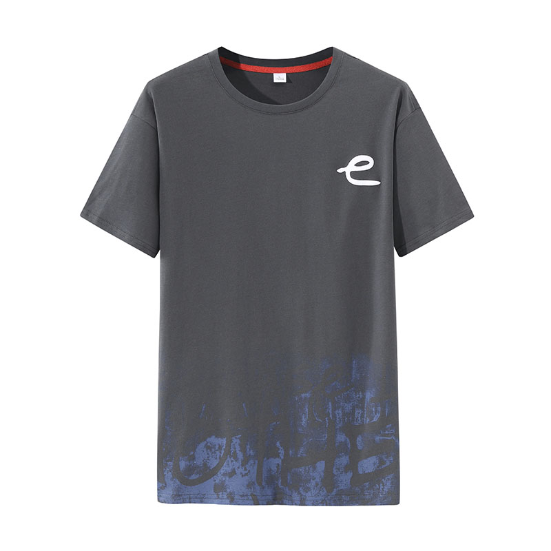 New irregular printing trend men's Cotton Short Sleeve T-Shirt