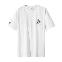 21 summer new Hong Kong style short sleeve t-shirt men's trend loose size half sleeve