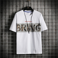 夏季新款卡通印花大碼恤純棉男裝短袖