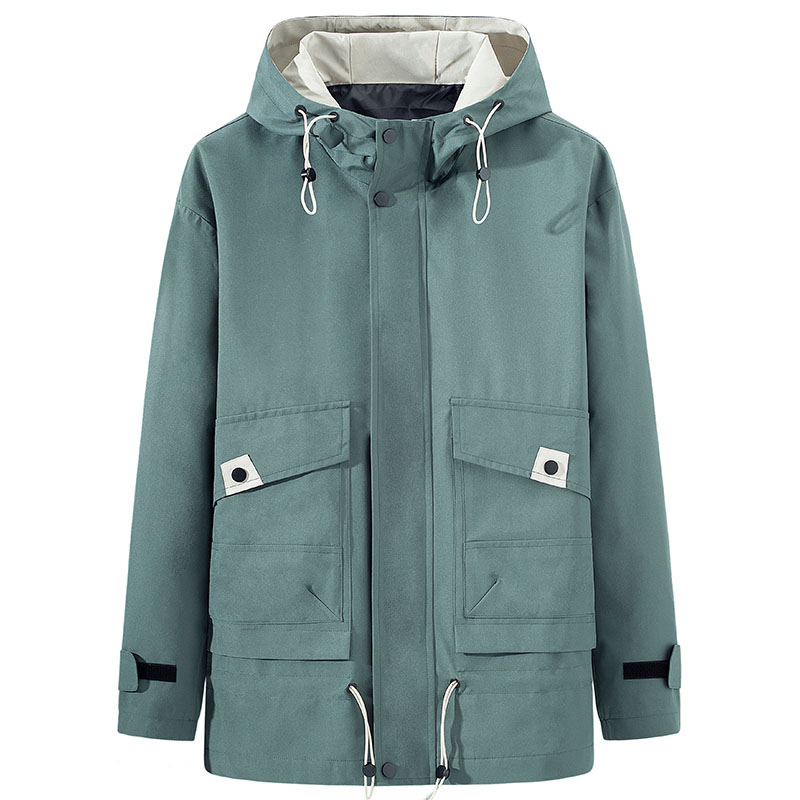 Men's coat new casual tooling hooded jacket men's spring and autumn clothing