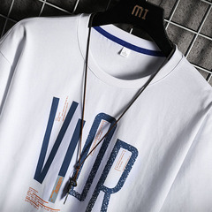 寬鬆夏季新款卡通印花大碼恤純棉男裝短袖