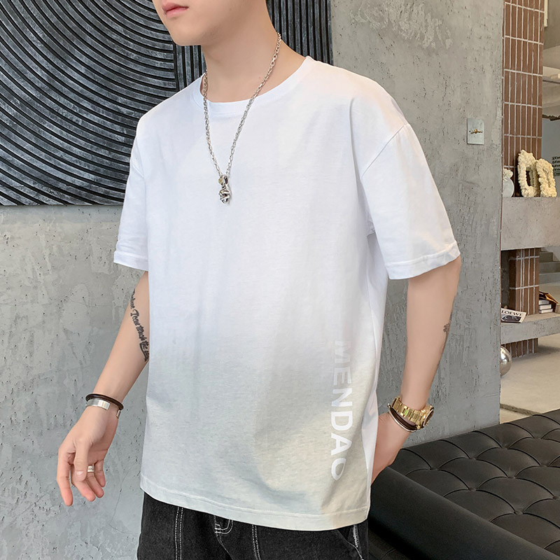 Summer short sleeve t-shirt men's trend versatile men's half sleeve T-shirt simple top fashion