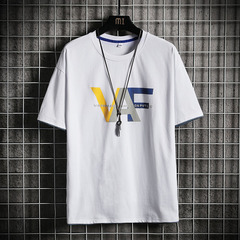 Summer new cartoon PRINT LARGE T-SHIRT cotton men's short sleeve