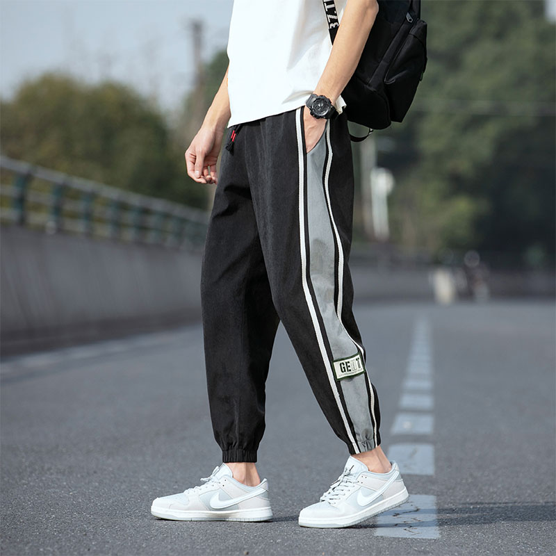 Spring 21 new sports and leisure pants men's pants big loose Leggings