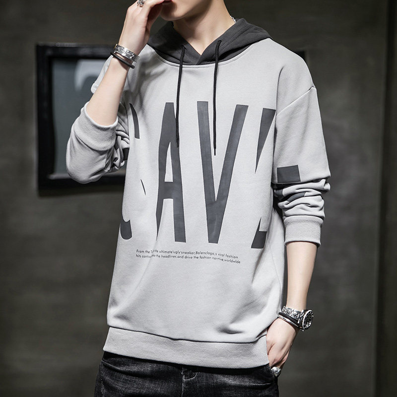 男士長袖恤春秋季新款上衣服打底衫寬鬆衛衣