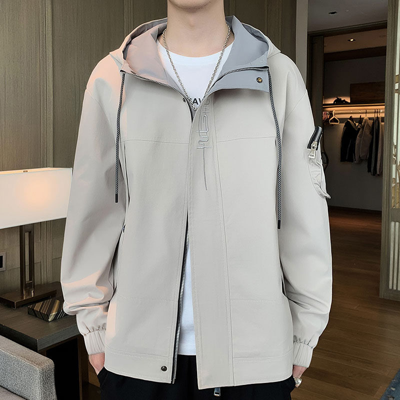 外套男士春秋上衣服休閒百搭男裝工裝機能夾克男