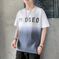 Summer short sleeve t-shirt men's trend versatile men's half sleeve T-shirt simple top fashion
