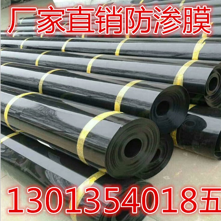 鱼塘防渗膜鱼池护坡防水布养殖专用土工膜黑色塑料布复合加厚地膜