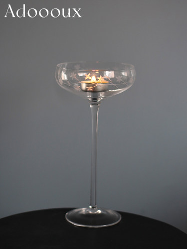 玻璃烛台/酒杯中古孤品