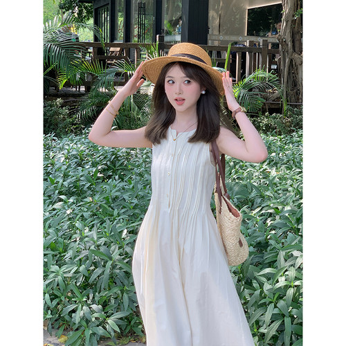 换季大清仓 富贵rich【心动周末】设计感连衣裙女小个子背心裙