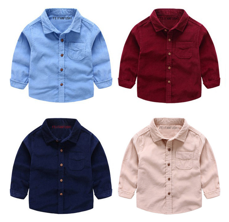 Chemise garcon à manche longue - Ref 2072804 Image 1