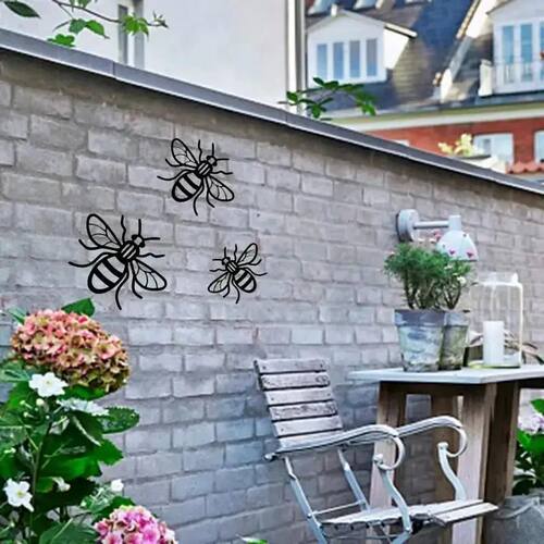 2026 3PCS/Set Countryside Style Acrylic Home Garden Bee