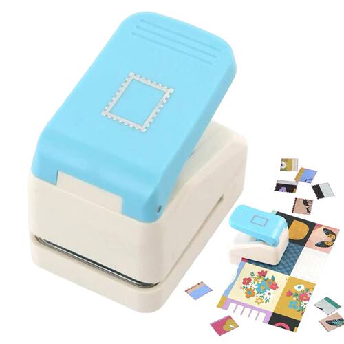 Stamp Paper Punch Square Postage Hole Puncher Cutter Crafts