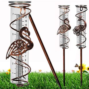 gauge rain iron Garden collector outdoor Rain Wrought