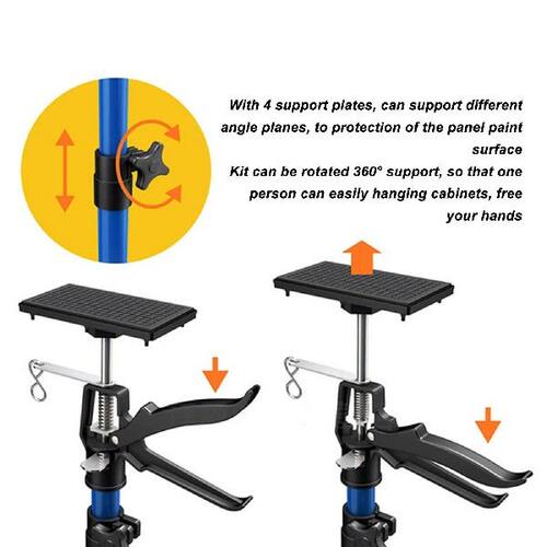 Cabinet Support Pole Robust Easily Adjusting Anti Slip
