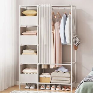 Wardrobe Versatile&Sturdy Durable Metal Capacity Large