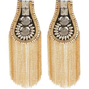 Fashion Shoulder Epaulet Tassel Iron Shoulder Badge