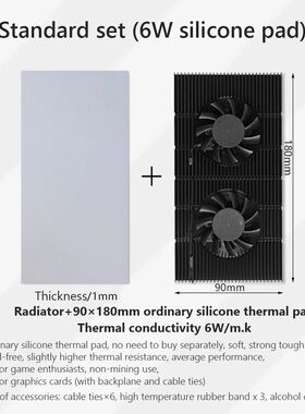 GPU Backplane Radiator Video Memory VRAM Radiator Panel