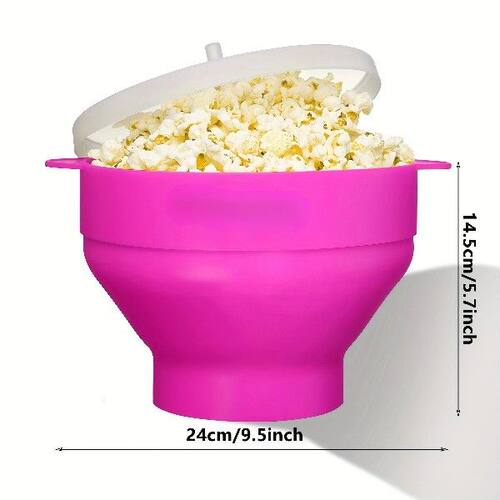 1pc Microwave Popcorn Maker-3L Large Capacity,Foldable