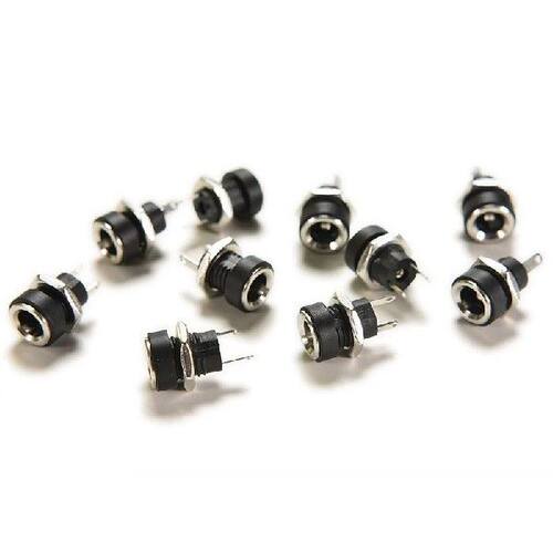 【10Pcs DC Power Supply Jack Socket Female Panel Mount