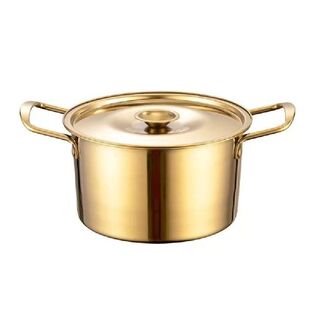Saucepan Stainless Steel Korean Ramen Pot Double Handle