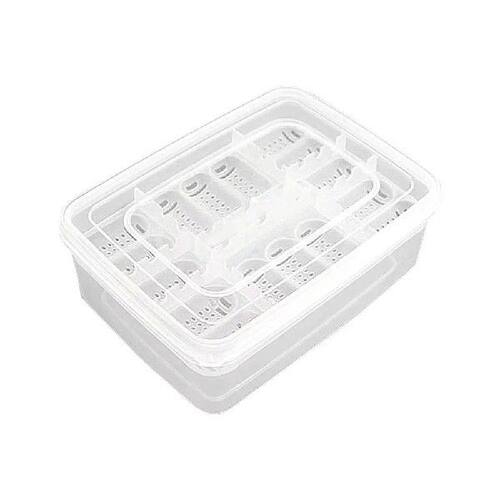 16 Grids Reptile Hatch Box with Thermometer Breathable