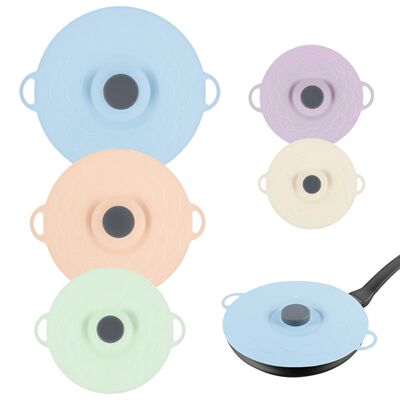 5Pcs Silicone Food Fresh Cover Set Microwave Bowl Cover