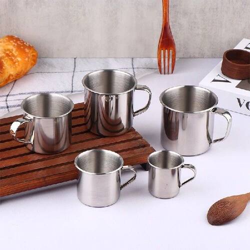 1PC Stainless Steel Coffee Mug Cup With Handle 50ml - 260ml