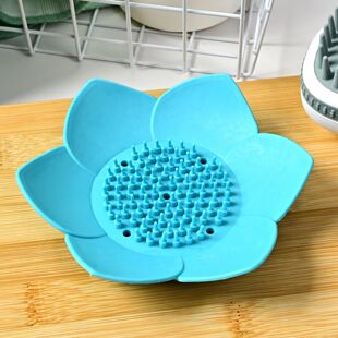 Soap Lotus Silicone Bathroom Creative Box Shelf New