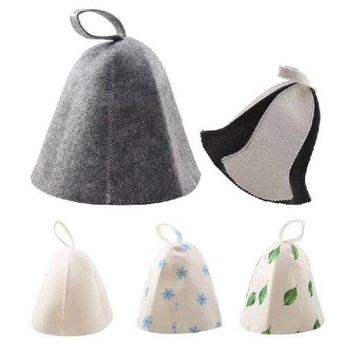 1PC Felt Head Protection Bath Anti Heat Free Size Russian