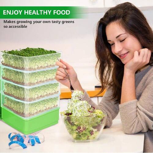 Stackable Sprouter Kit  Plant Grow Trays Easy To Observe