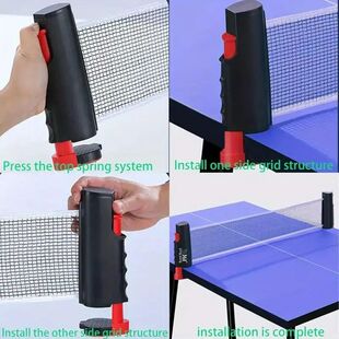 2025 Hot Table Tennis Net Anywhere Retractable Rack Sports