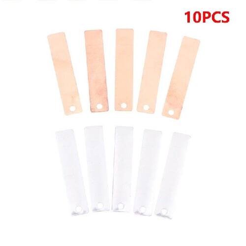 10 PCS Copper Sheet Zinc Electrode Strip Anode For