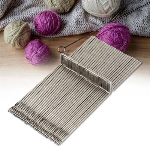 50Pcs Steel Knitting Machine Needles Weaving Tool Weaver