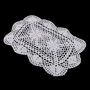 Crochet Lace Doily Cotton Handcrafted Table Mat Vintage