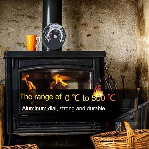 Magnetic Stove Thermometer 0?500℃ Aluminum Alloy  Plate