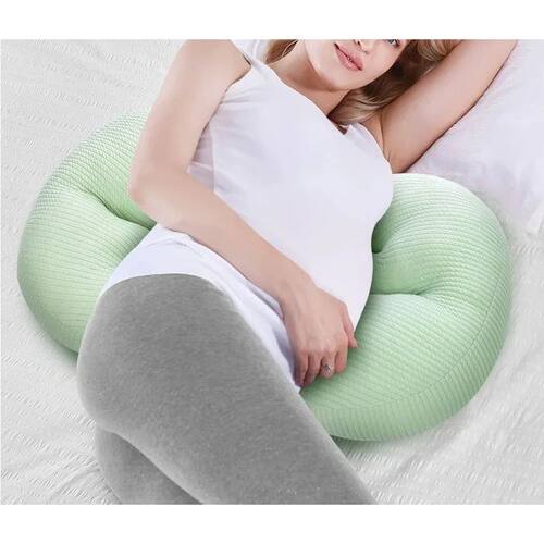U Shaped Pregnancy Support Pillow-Pure Cotton Knitted Waist