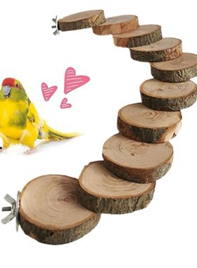 Parrot Wooden Staircase Toys Parrot Climbing Frame Jumping