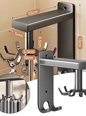 Kitchen Hooks 360 ° Rotated Wall Mounted Storage Rack