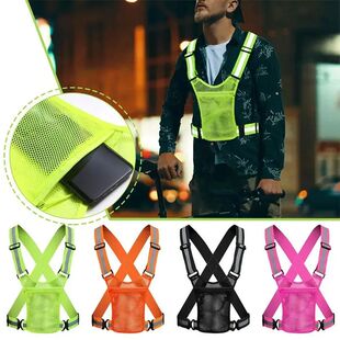 High Visibility Reflective Vest Reflective Straps Night