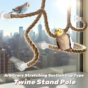 Linen Rope DIY Bendable Perch for Birds Non-slip Easy To